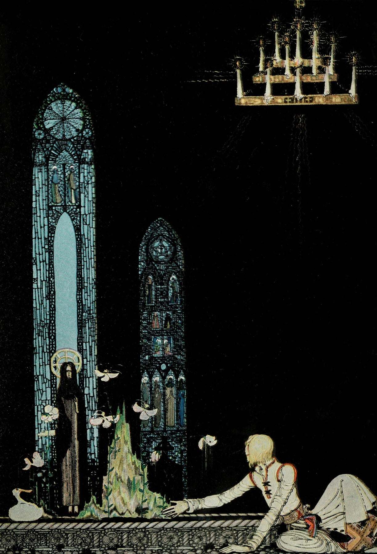 East of the sun and west of the moon pl 16 (1922) by Kay Rasmus Nielsen