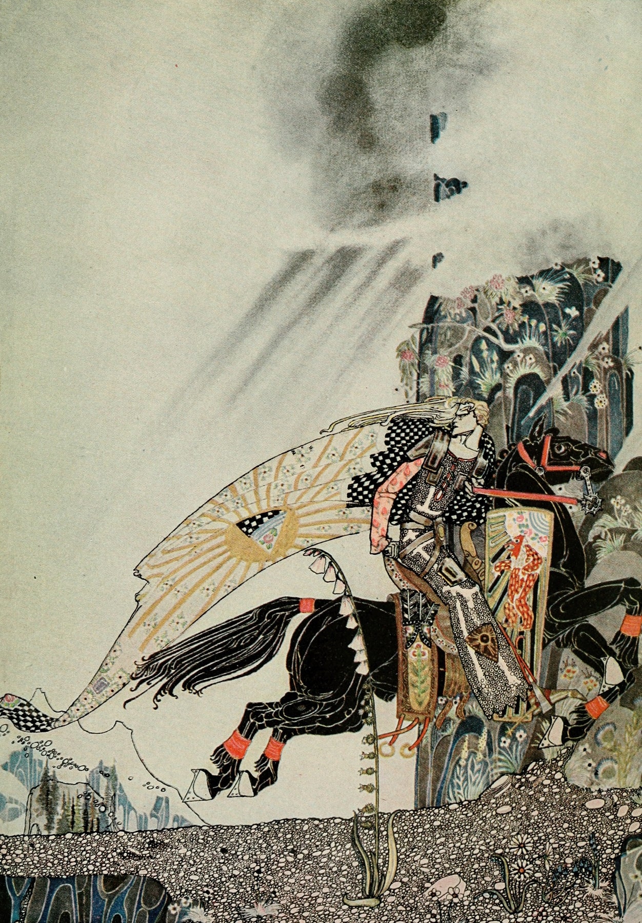 East of the sun and west of the moon pl 19 (1922) by Kay Rasmus Nielsen