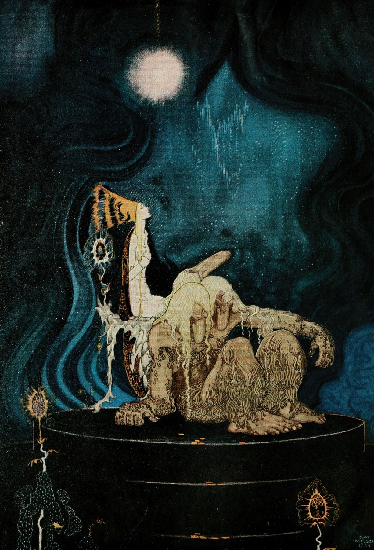 East of the sun and west of the moon pl 23 (1922) by Kay Rasmus Nielsen