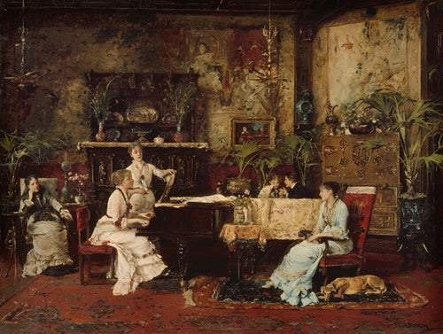 The Music Room (1878) by Mihály Munkácsy