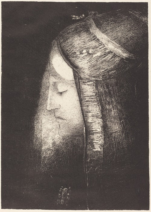 Profil de lumiere (Profile of light) (1886) by Odilon Redon