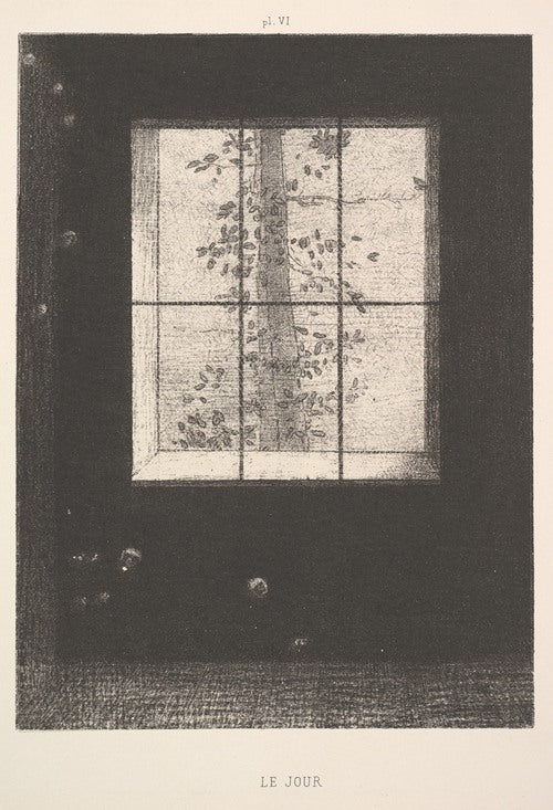 Day (Le Jour), from the series, Dreams (Songes), plate VI (1891) by Odilon Redon