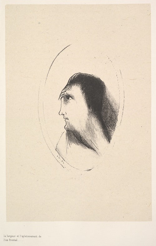 The breadth and flatness of the frontal bone (1896) by Odilon Redon