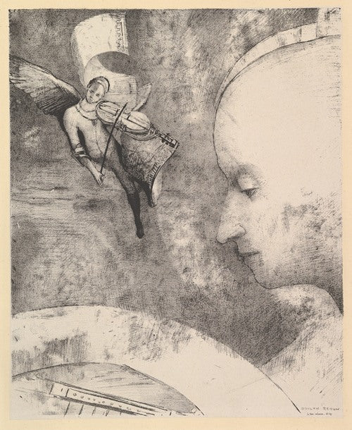 The Celestial Art (1894) by Odilon Redon