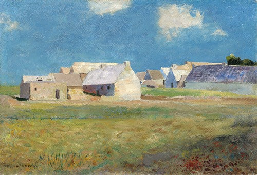 Breton Village (c. 1890) by Odilon Redon
