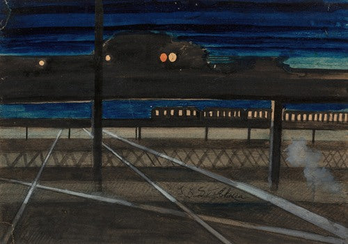 Elevated Railroad (circa 1920-22) by Joseph Stella