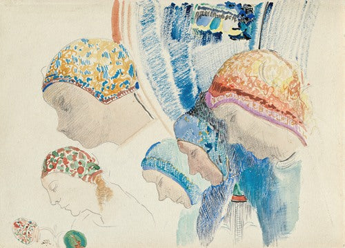 Profils de hollandaises by Odilon Redon