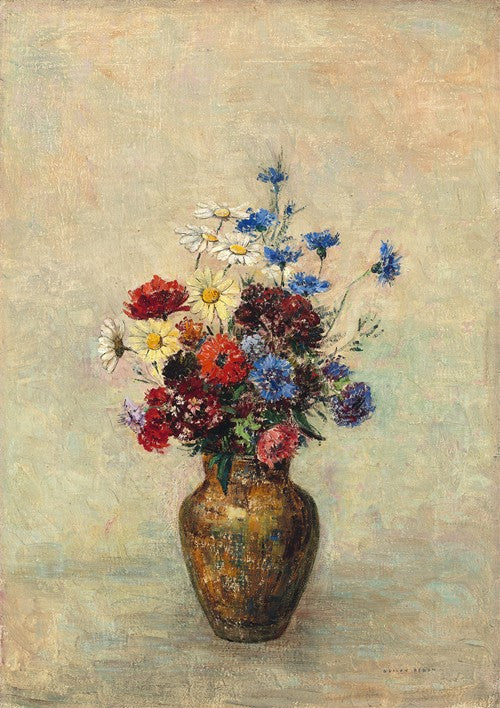 Flowers in a Vase (c. 1910) by Odilon Redon
