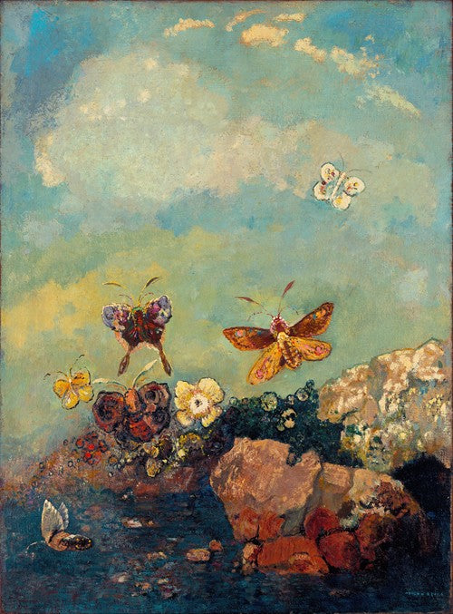 Butterflies (circa 1910) by Odilon Redon