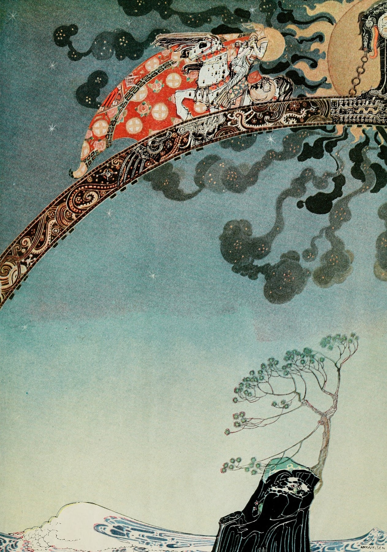 East of the sun and west of the moon pl 06 (1922) by Kay Rasmus Nielsen
