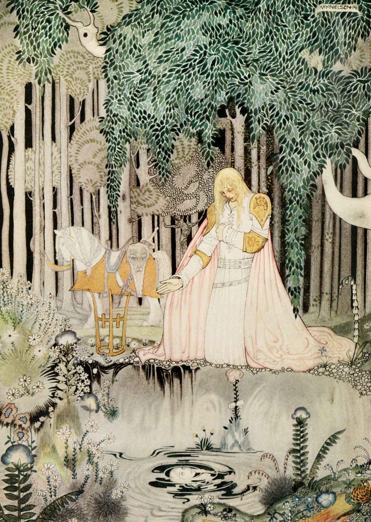 East of the sun and west of the moon pl 01 (1922) by Kay Rasmus Nielsen