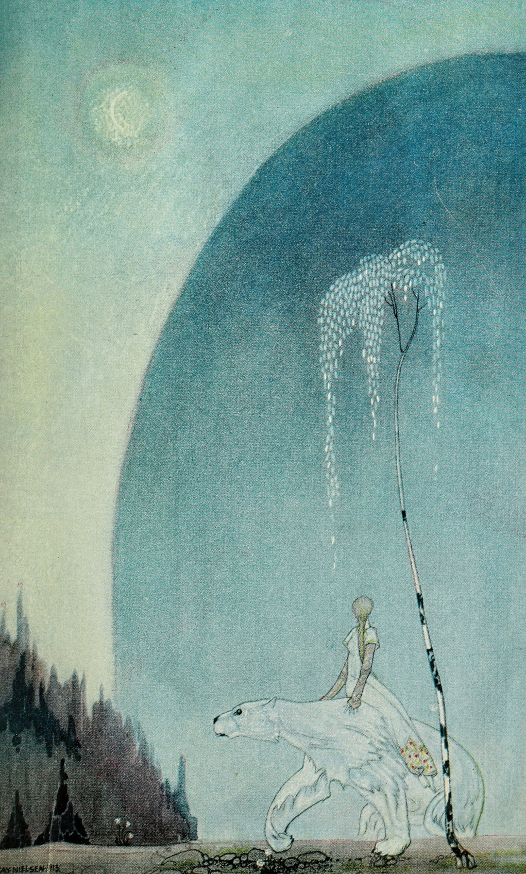 East of the sun and west of the moon pl 02 (1922) by Kay Rasmus Nielsen