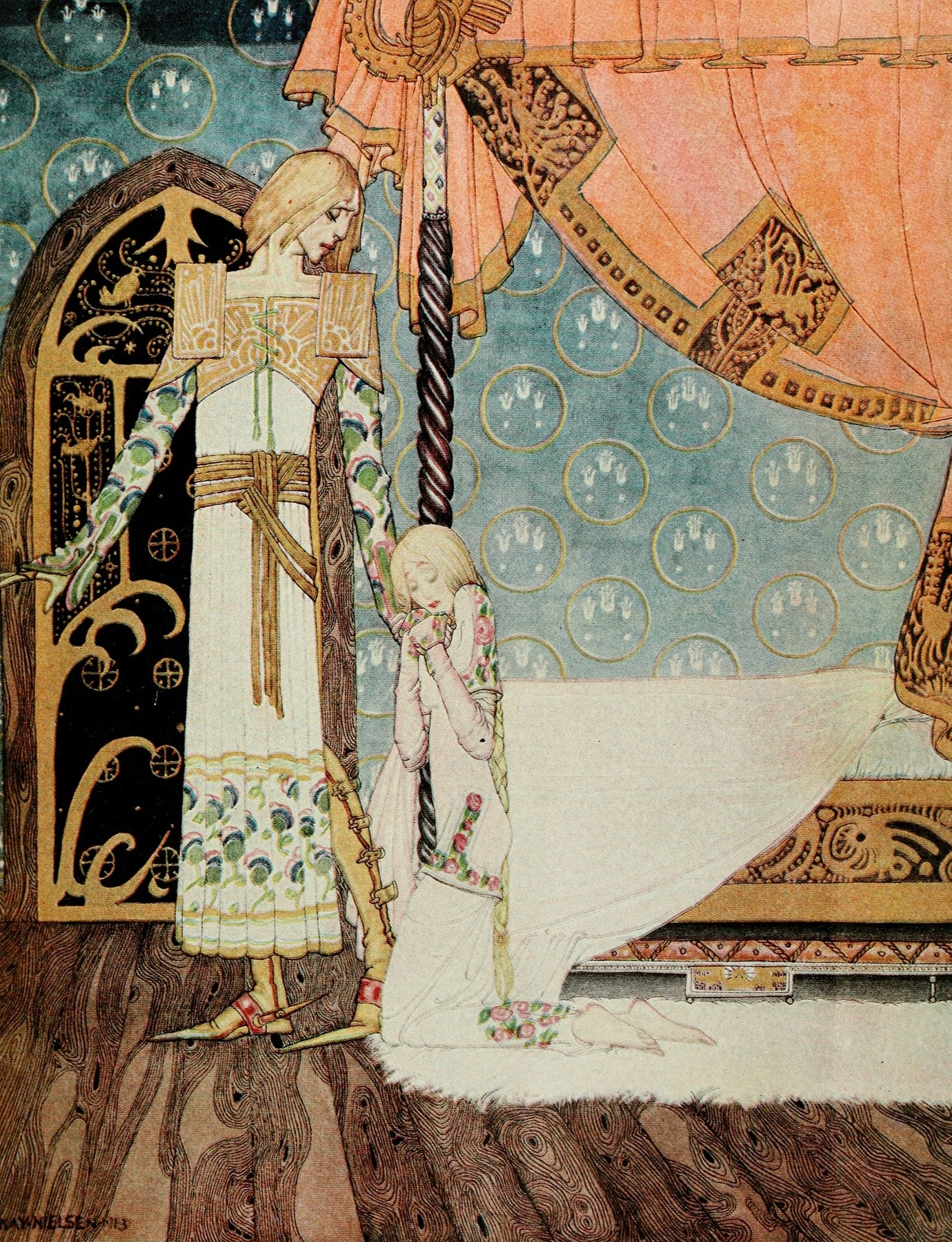 East of the sun and west of the moon pl 03 (1922) by Kay Rasmus Nielsen
