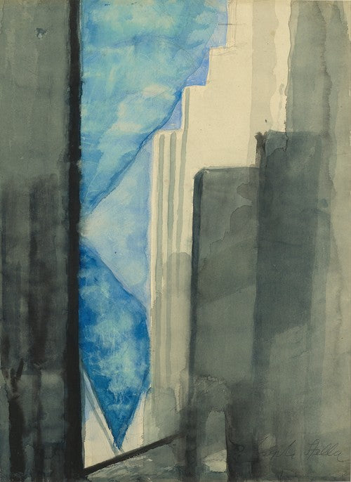 Skyscrapers (circa 1920) by Joseph Stella