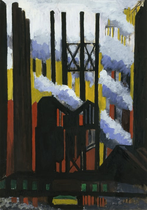 Steel Mill (ca. 1919-1920) by Joseph Stella