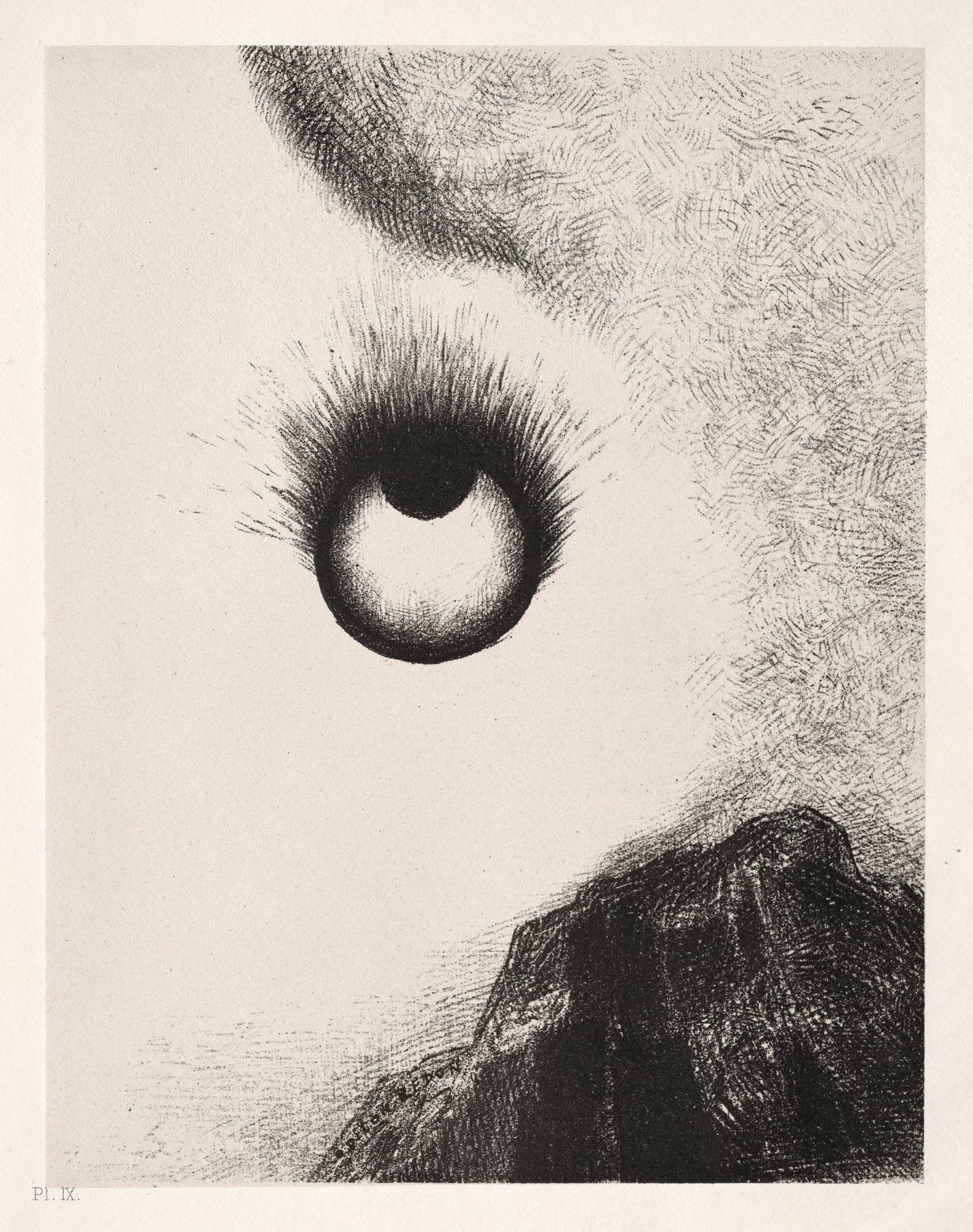 Everywhere Eyeballs are Aflame (1888) by Odilon Redon