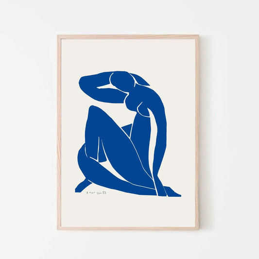 Blue Nude II by Henri Matisse Digital Download - Matisse Blue Nude, Matisse Art Print, Henri Matisse Nu Bleu, Matisse Art Poster, Henri Matisse, Home Decor Digital Download Wall Art