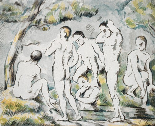 Les Baigneurs – Petite planche (1896-97) by Paul Cézanne