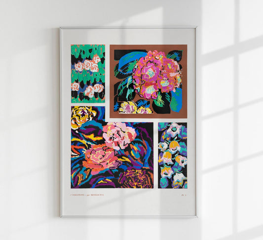 Floral Vintage Art Deco Pattern, Variation 3 by Édouard Bénédictus