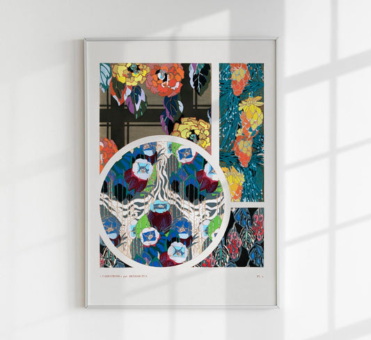 Vintage Floral Art Deco Pattern, Variation 2 by Édouard Bénédictus