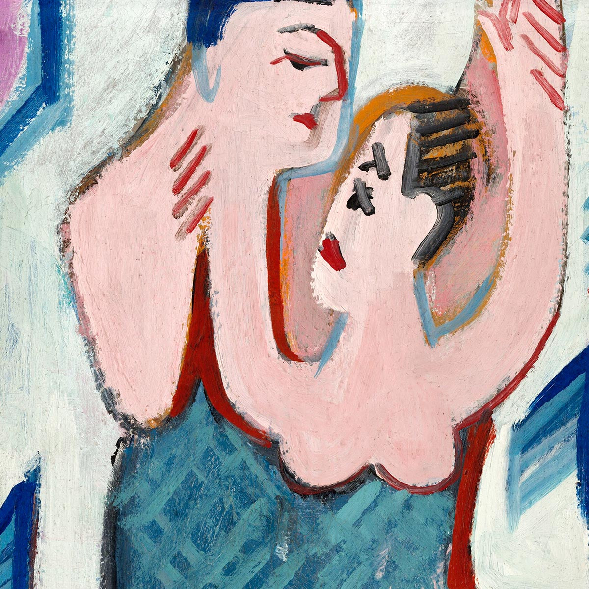 Dancing Couple in the Snow by Ernst Kirchner