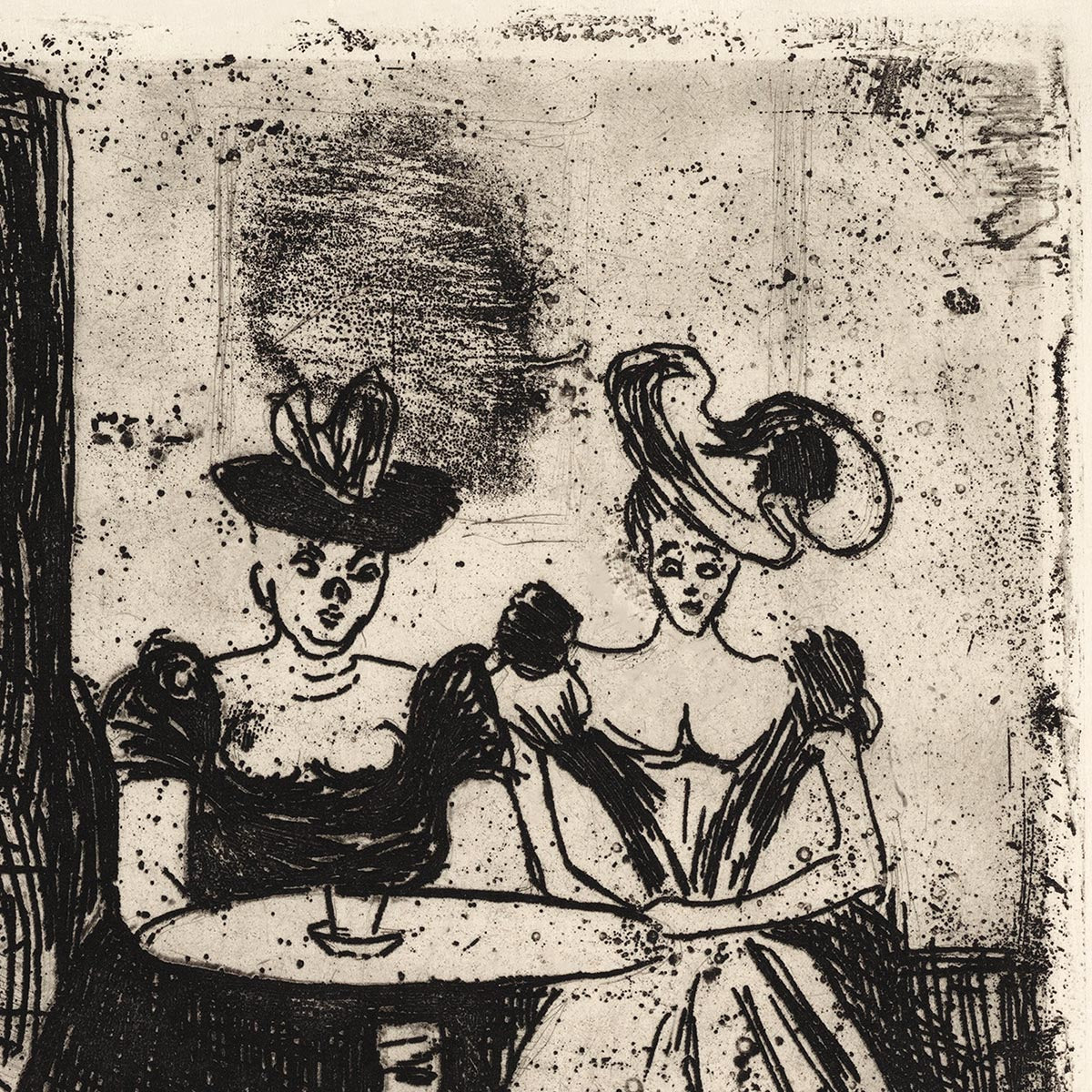 Edvard Munch Night Café Art Poster