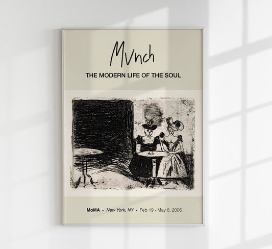 Night Café Munch Exhibition Poster