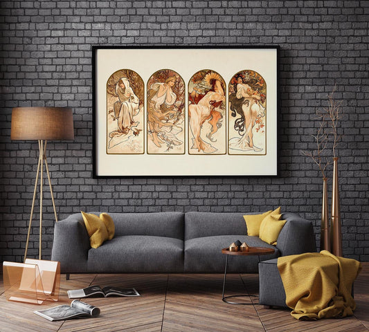 The Seasons by Alphonse Mucha