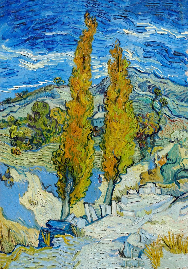 The Poplars at Saint-Rémy by Van Gogh