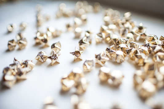 Origami Stars - Metallic Gold