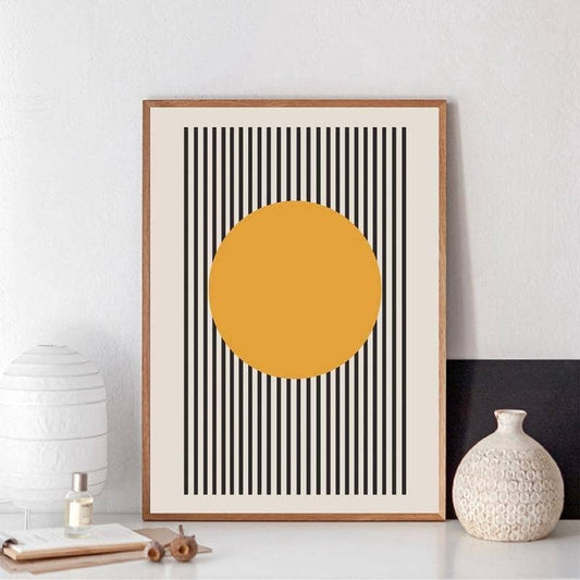 Bauhaus Exhibition Geometric Art Poster