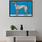 Greyhound (1912) by Moritz Jung - Blue Greyhound Art Print