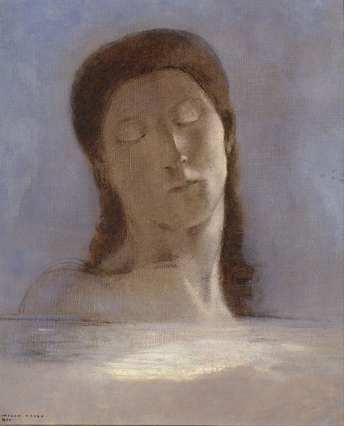 Closed Eyes (1890)  by Odilon Redon