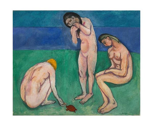 Art Print &quot;Bathers with a Turtle (1907–08)&quot; by Henri Matisse (1907)