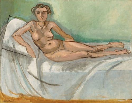 Art Print &quot;Nu demi couché (1918)&quot; by Henri Matisse (1918)
