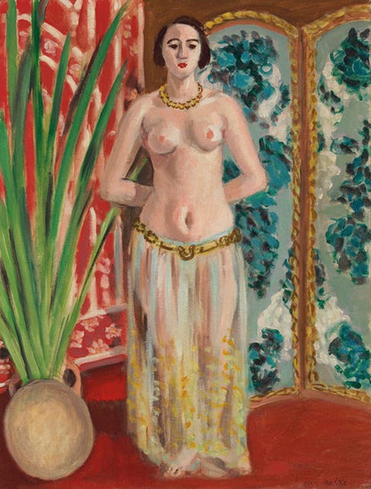 Art Print "Odalisque, mains dans le dos (1923)" by Henri Matisse (1923)