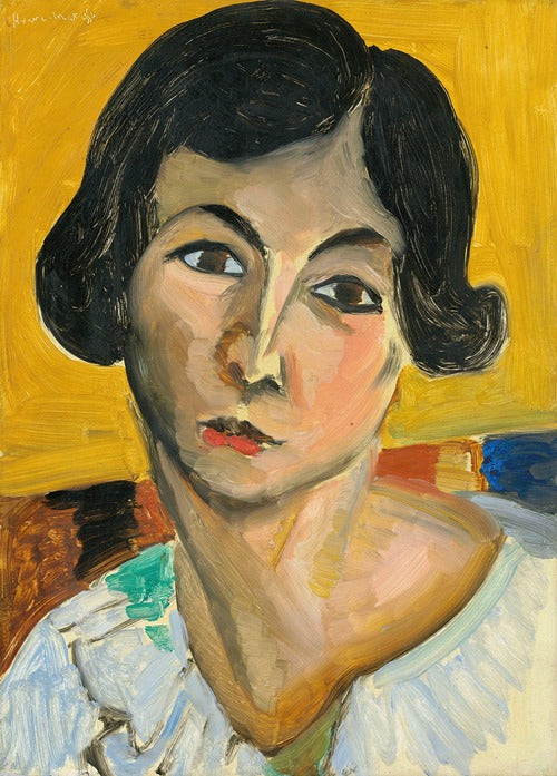 Art Print "Tête de femme penchée (Lorette) (1916-1917)" by Henri Matisse (1916)