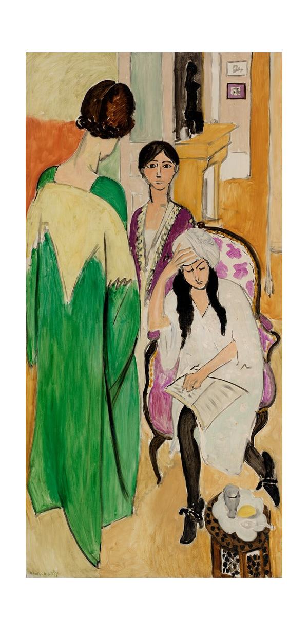 Three Sisters with an African Sculpture (Les Trois soeurs à la sculpture africaine) (1917)