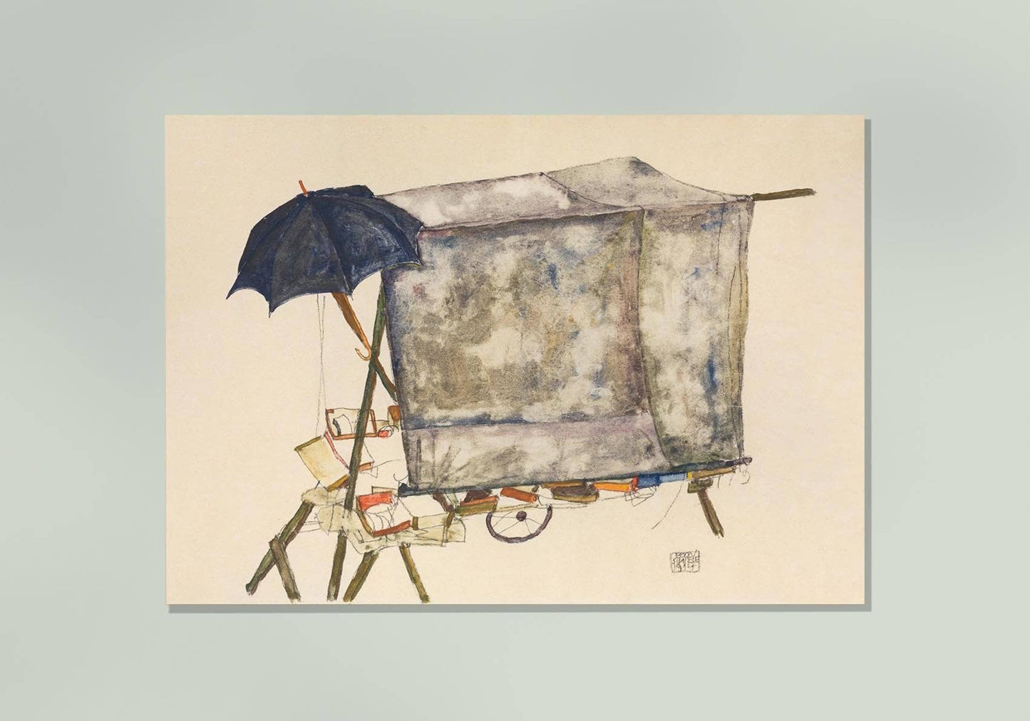 Street Cart by Egon Schiele