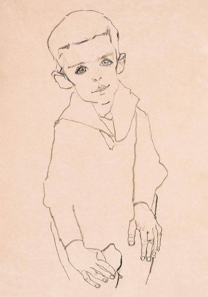 Portrait of Herbert Rainer by Egon Schiele