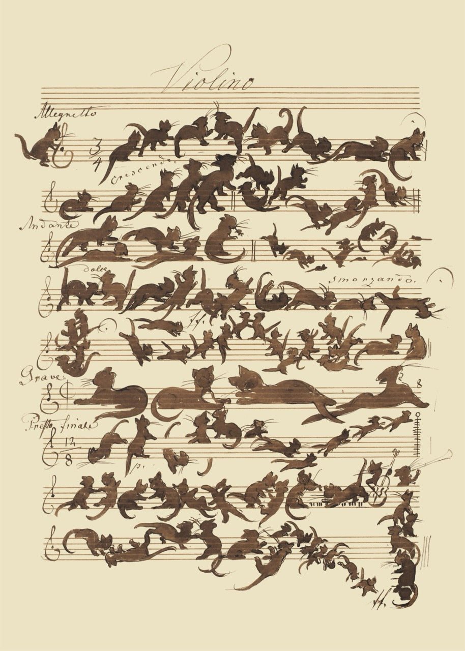 Cat Symphony by Moritz von Schwind – Art Print