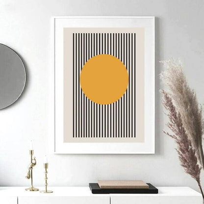 Bauhaus Exhibition Geometric Art Poster