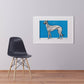 Greyhound (1912) by Moritz Jung - Blue Greyhound Art Print