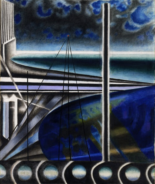 Metropolitan Port (ca. 1935-1937)  by Joseph Stella