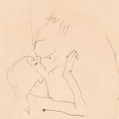 The Kiss by Egon Schiele