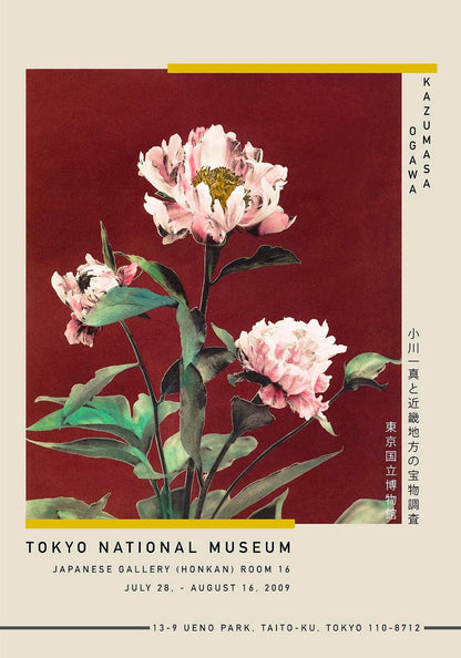 Hærdaceous Peony Exhibition Poster by Ogawa Kazumasa