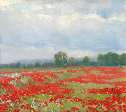 Landscape (1900) impressionism art by Lajos Csordak