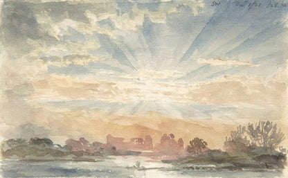 Landscape with Rising Sun, by Joseph Michael Gandy