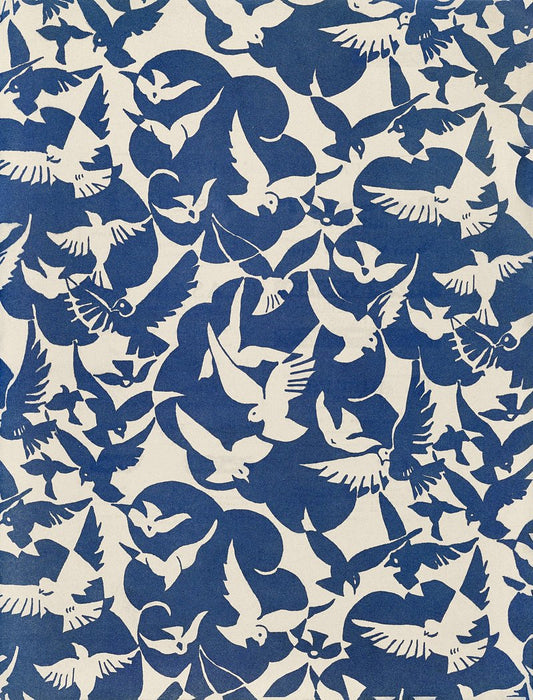 Pigeons in white and blue pattern (1928)