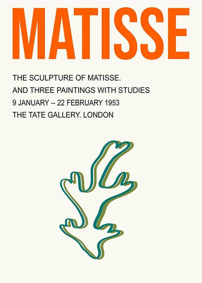 Henri Matisse Tate Exhibition Poster, London 1953